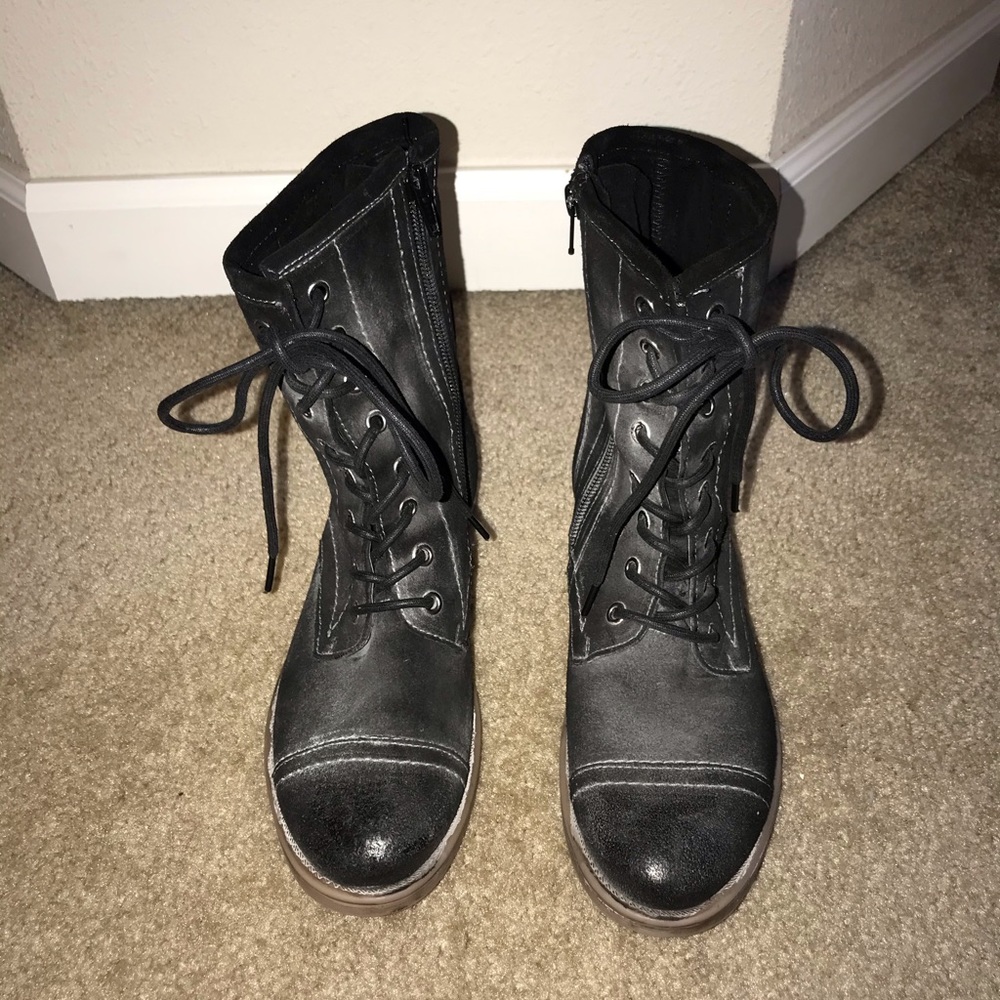 Roan boots by Bed Stu Affair leather lace up boots 7.5
